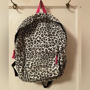 Cheetah print backpack